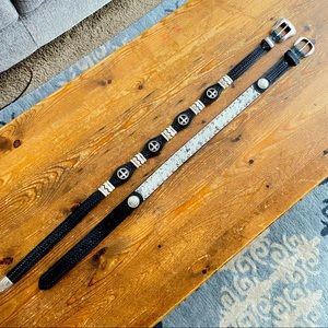 Two small western belts in excellent condition.